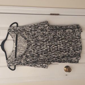 Rose & Olive Black and White Tunic Top